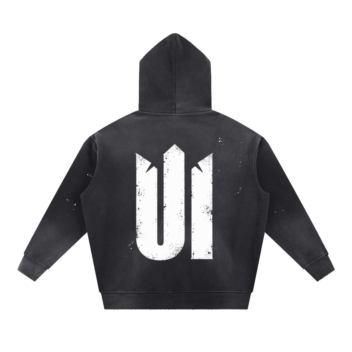 UI Vintage Washed Frayed Fleece Hoodie