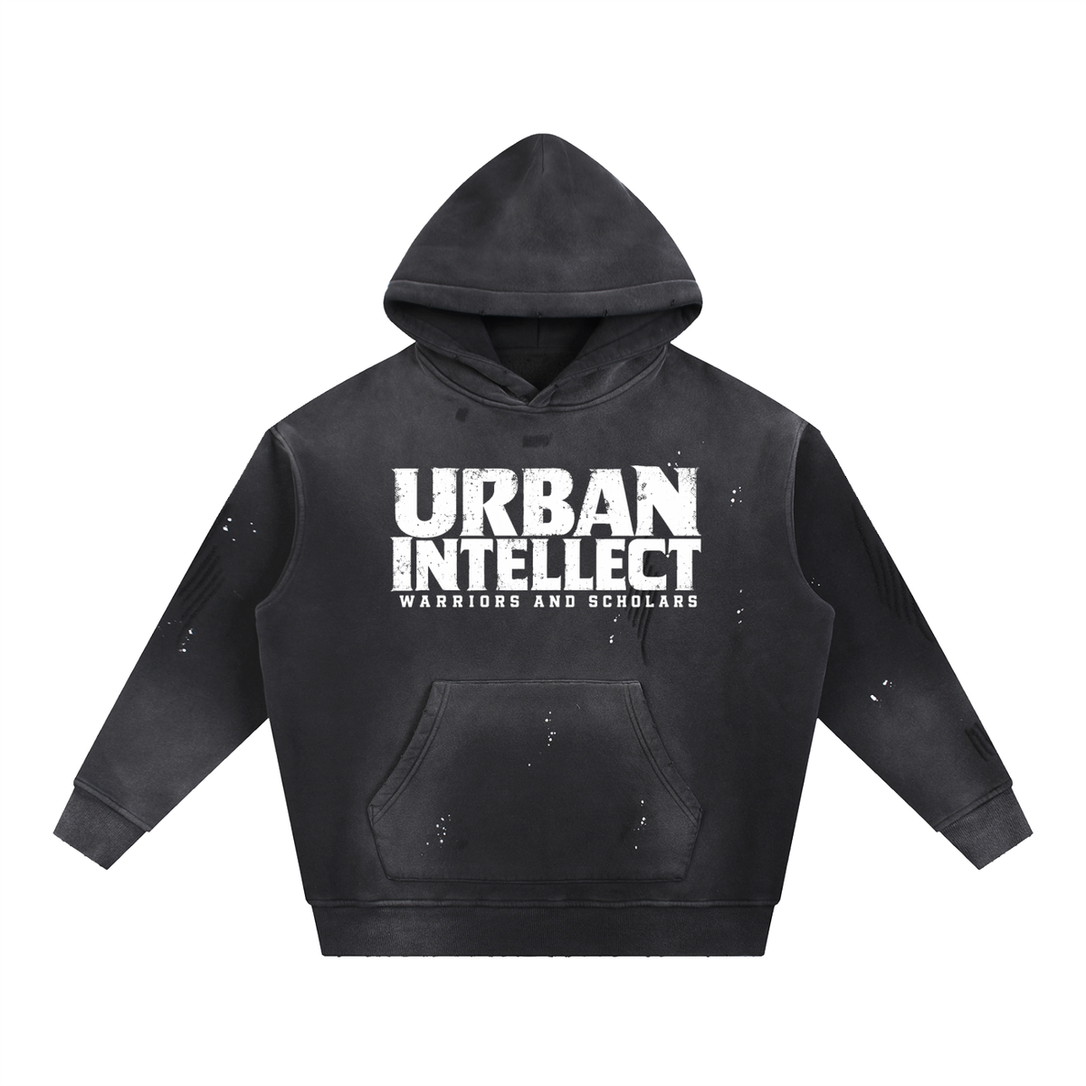 UI Vintage Washed Frayed Fleece Hoodie