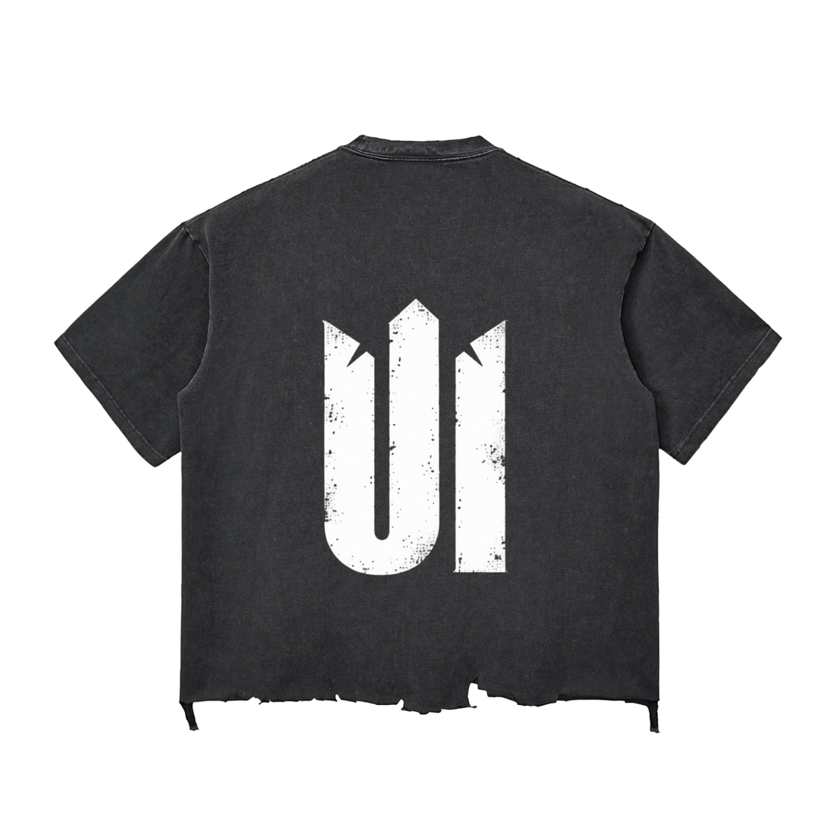 Snow Wash Raw-Hem Boxy T-shirt